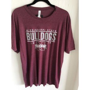 NWT, Mississippi State Bulldogs, Mens Tee Shirt Size XL, Soft And Lightweight